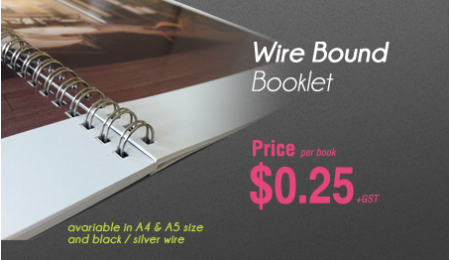 A4 | A5 Wire Bound Booklet